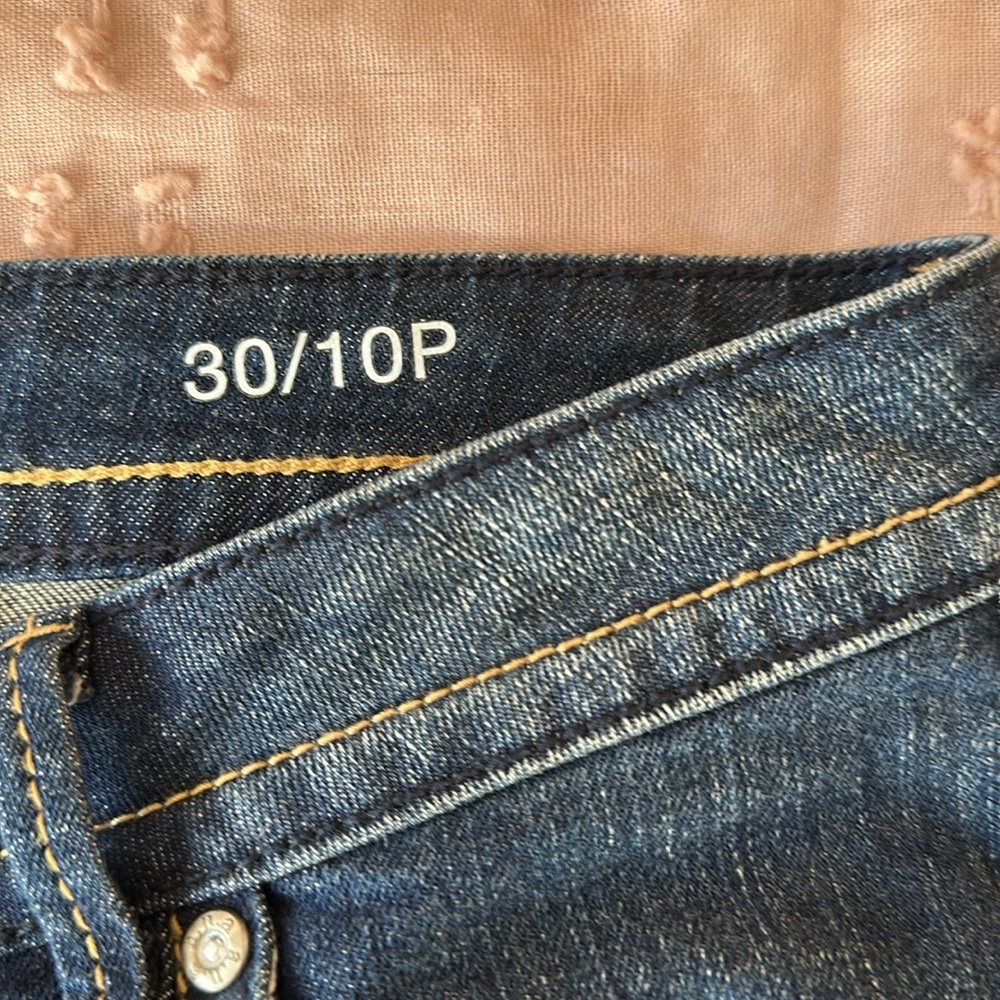 🍊 Ana women’s walking Jean shorts 10 petite ciders embroidered pockets - Picture 4 of 8